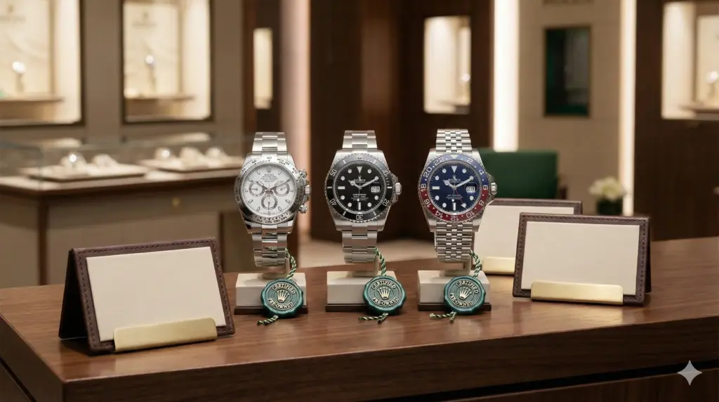 ロレックス認定中古の在庫モデルと価格